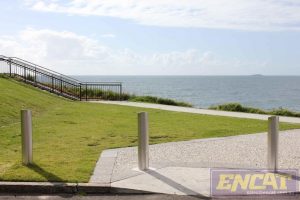Outdoor bollard with angled top Australian Steel Bollard Manufacturer Custom Designed angle top bollard c