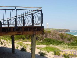 Beach boardwalk viewing platforms foreshore development d