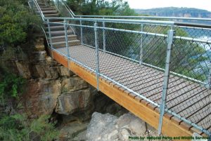 Pedestrian walking bridges pedestrian bridge design and construction honeymoon bridge national park blue mountains by ENCAT