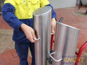 Removable steel security bollards removable steel security bollards manufactured in Australia by ENCAT