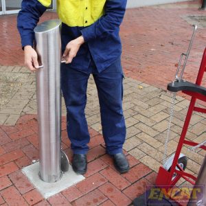 Removable steel security bollards removable bollard b