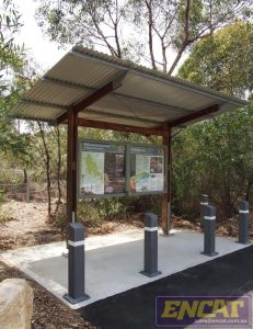 Concrete filled steel bollard Outdoor bollard filled with concrete manufactured in Australia by ENCAT