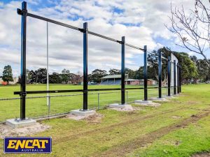 Bespoke designed and manufactured cricket sight screen made in Australia