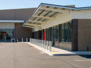 Heavy duty steel bollard for car parks by ENCAT