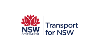 Cantilevered walkway service platform boardwalk Transport for NSW logo